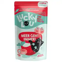 Zooplus 16x125g Lucky Lou Adult Gevogelte & Tonijn nat kattenvoer aanbieding