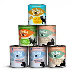 Zooplus Lucky Lou Adult 6 x 800 g - Wild Mix (4 Soorten) aanbieding
