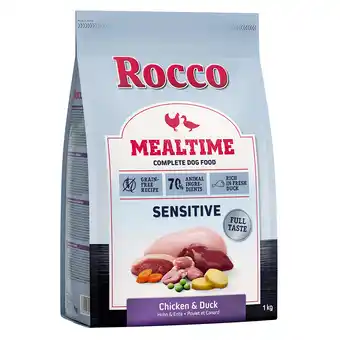 Zooplus 5x1kg Mealtime Sensitive Kip en Eend Rocco Hondenvoer aanbieding