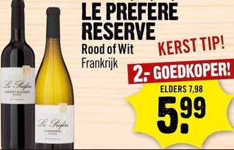 Dirck 3 Le Prefere Reserve aanbieding