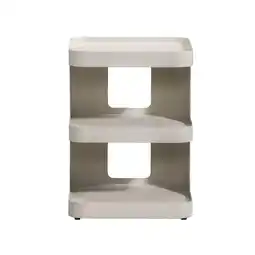 Leen Bakker Bijzettafel Denise - beige - 54x40x40 cm - Leen Bakker aanbieding