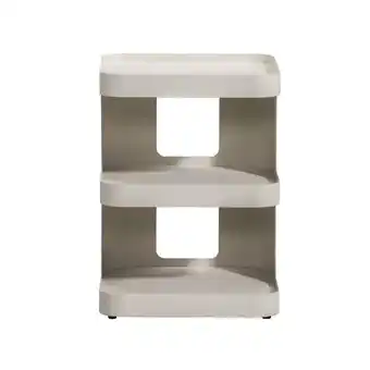 Leen Bakker Bijzettafel Denise - beige - 54x40x40 cm - Leen Bakker aanbieding