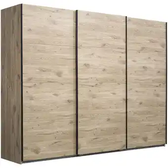 Leen Bakker Schuifdeurkast Dex XL - eikenkleur - 208x270x65 cm - Leen Bakker aanbieding