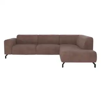 Leen Bakker Hoekbank Otis rechts - koffie - bruin - Leen Bakker aanbieding
