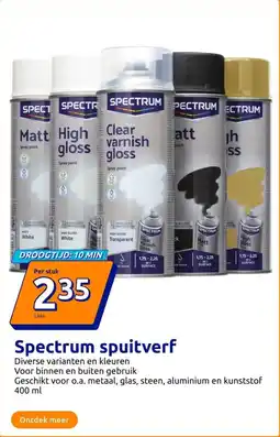 Action Spectrum spuitverf aanbieding