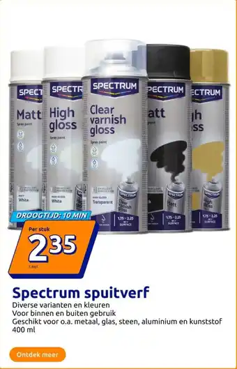 Action Spectrum spuitverf aanbieding