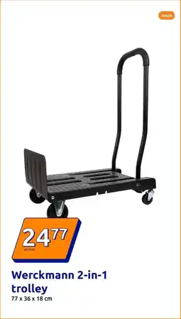 Action Werckmann 2 in 1 trolley aanbieding