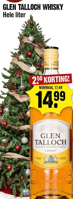 Dirck 3 Glen Talloch Whisky aanbieding