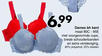 Wibra Dames BH kant 80C-95E aanbieding