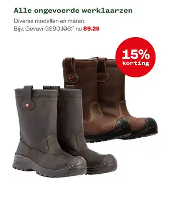 Welkoop Alle ongevoerde werklaarzen aanbieding