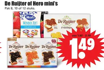 Dirk De Ruijter of Hero mini's 8/10/12st aanbieding