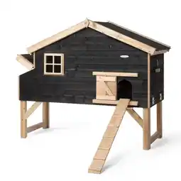 Welkoop Voldux Jens XL - Kippenhok - Naturel - zwart - 204x90x165 cm aanbieding