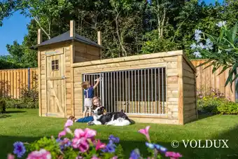 Welkoop Voldux Lize - Hondenhok - 392x150x225 cm aanbieding