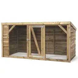 Welkoop Voldux Britt - Kippenren - Naturel - 260x130x132 cm aanbieding
