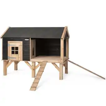Welkoop Voldux David - Dierenverblijf - Naturel - zwart - 201x113x163 cm - Groot aanbieding