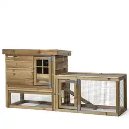 Welkoop Voldux Gradje - Konijnenhok - 190x63x100 cm - Naturel - Middel aanbieding