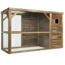 Welkoop Voldux Toon - Volière - 302x120x193cm - Rechts aanbieding