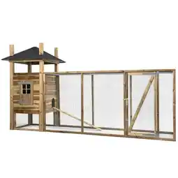 Welkoop Voldux Hooiberg Fem XL - Kippenhok met ren - 411x125x225 cm aanbieding