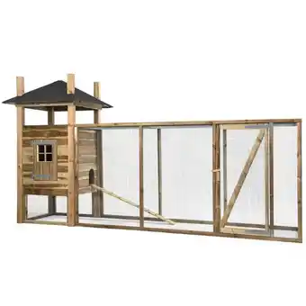 Welkoop Voldux Hooiberg Fem XL - Kippenhok met ren - 411x125x225 cm aanbieding