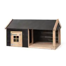 Welkoop Voldux Sven - Hondenhok - Naturel - zwart - 201x113x110 cm aanbieding