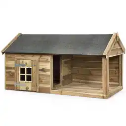 Welkoop Voldux Naud - Hondenhok - Naturel - 201x107x 110 cm aanbieding