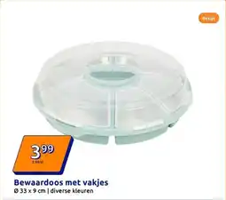 Action Bewaardoos met vakjes aanbieding