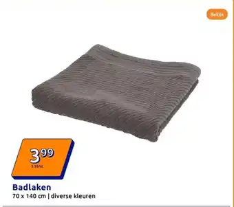 Action Badlaken aanbieding