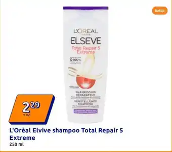 Action L'Oréal Elvive shampoo Total Repair 5 Extreme aanbieding