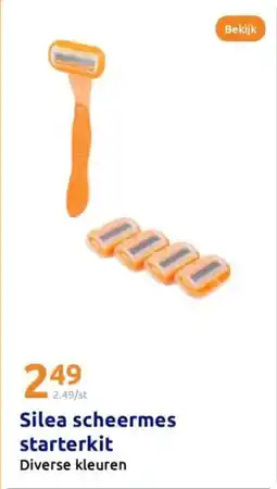 Action Silea scheermes starterkit aanbieding