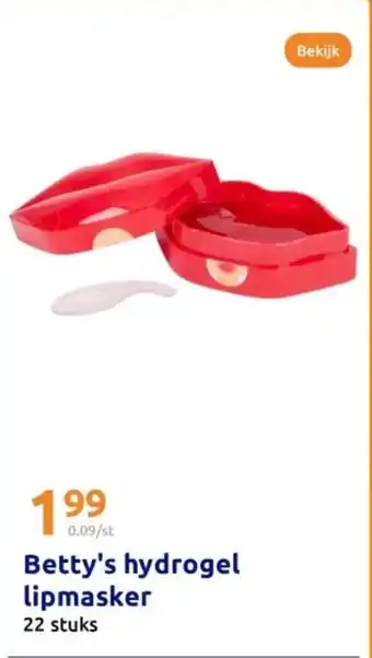 Action Betty's hydrogel lipmasker aanbieding