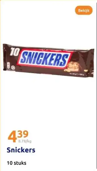 Action Snickers aanbieding