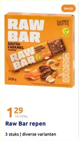 Action Raw Bar repen aanbieding