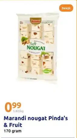 Action Marandi nougat Pinda's & Fruit aanbieding