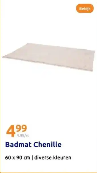 Action Badmat Chenille aanbieding