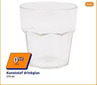 Action Kunststof drinkglas aanbieding