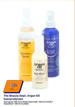 Action The Beauty Dept. Argan Oil haarproducten aanbieding