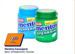 Action Mentos kauwgom aanbieding