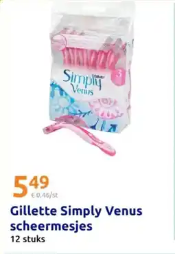Action Gillette Simply Venus scheermesjes aanbieding