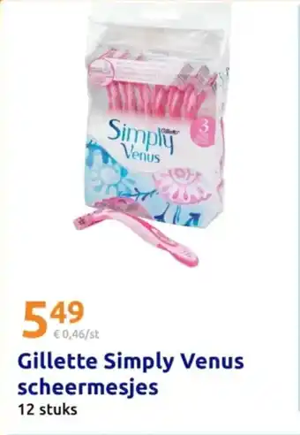 Action Gillette Simply Venus scheermesjes aanbieding