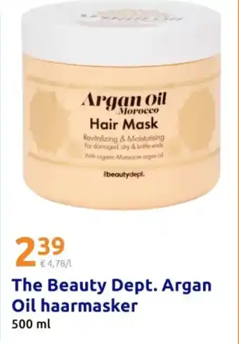 Action The Beauty Dept. Argan Oil haarmasker aanbieding