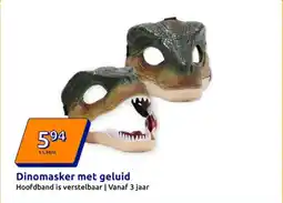 Action Dinomasker met geluid aanbieding