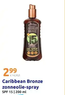 Action Caribbean Bronze zonneolie-spray aanbieding