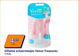 Action Gillette scheermesjes Venus Treasures aanbieding