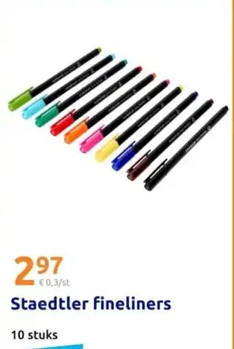 Action Staedtler Fineliners aanbieding