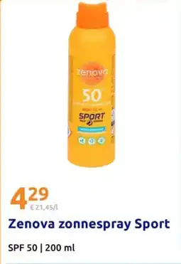 Action Zenova zonnespray Sport aanbieding