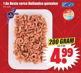 Dirk Verse Hollandse garnalen 200 gr aanbieding