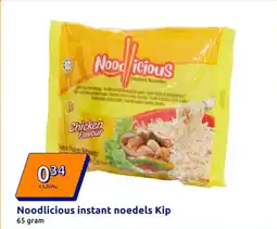 Action Noodlicious instant noedels Kip aanbieding