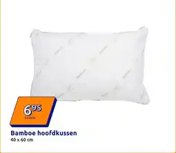 Action Bamboe hoofdkussen aanbieding