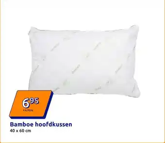 Action Bamboe hoofdkussen aanbieding