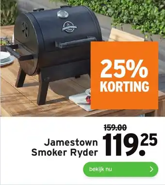 GAMMA Jamestown Smoker Ryder aanbieding